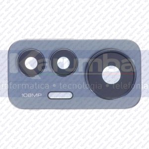 LENTE FOTOCAMERA XIAOMI 12 LITE VETRO POSTERIORE + CORNICE BEZEL NERO BLACK