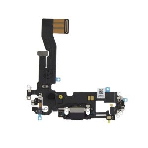 FLAT FLEX APPLE IPHONE 12 / 12 PRO CONNETTORE CARICA DOCK MICROFONO BLACK NERO