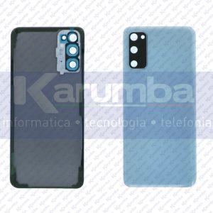 BACK COVER SAMSUNG GALAXY S20 S20 5G BACKCOVER + LENTE CORNICE BEZEL BLU BLUE