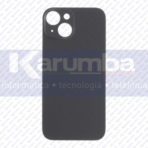 BACK COVER APPLE IPHONE 15 VETRO COPRIBATTERIA SCOCCA BACKCOVER NERO BLACK