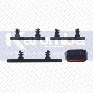 SET TASTI APPLE IPHONE 15 15 PLUS KIT TASTO POWER VOLUME VIBRAZIONE NERO BLACK