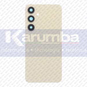 BACK COVER SAMSUNG GALAXY S24+ COPERCHIO LENTE CAMERA COPRIBATTERIA AMBER YELLOW