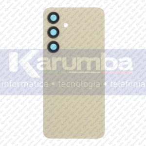 BACK COVER SAMSUNG GALAXY S24 COPERCHIO LENTE CAMERA COPRIABTTERIA AMBER YELLOW