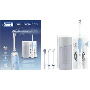 SPAZZOLINO ELETTRICO ORAL-B CON IDROPROPULSORE DENTALE + 2 BECCUCCI