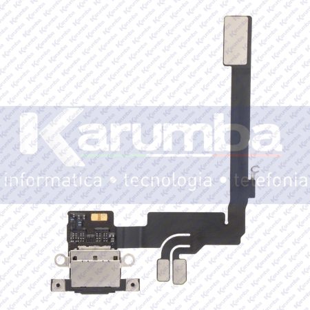 FLAT FLEX APPLE IPHONE 16 PRO CONNETTORE CARICA DOCK MIC BLACK TITANIUM NERO