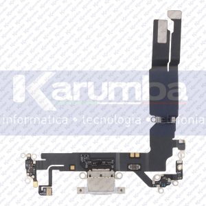 FLAT FLEX APPLE IPHONE 14 CONNETTORE CARICA DOCK MICROFONO MIC BIANCO WHITE